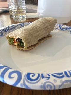 A picture of Hummus wrap.