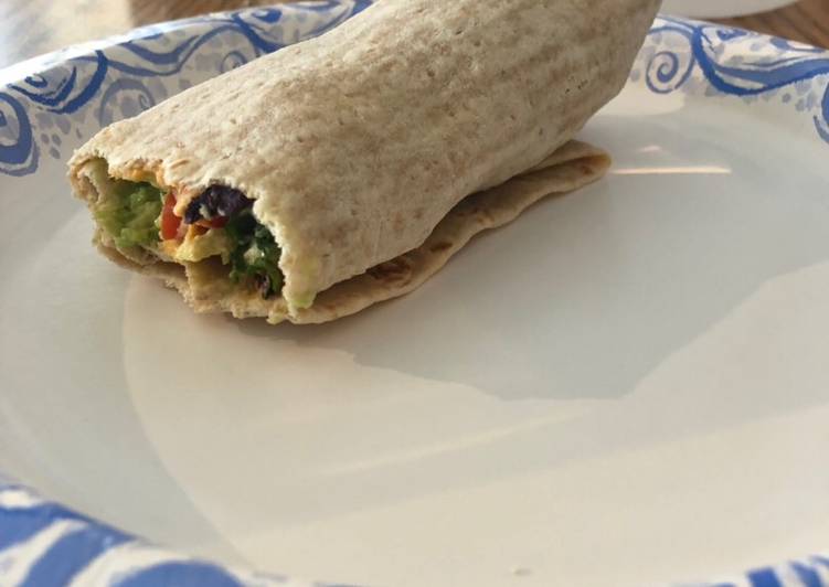 Recipe of Homemade Hummus wrap