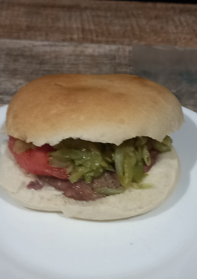 Una foto de Hamburguesa tipo chacarero