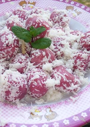 Foto resep Klepon Buah Naga