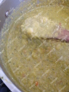 Una foto de Porotos Granados con Mazamorra
