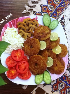 عکسی از دستور کتلت گوشت و بلغور جو