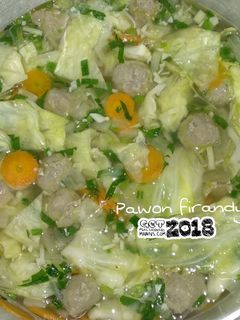 Foto resep Sop Sayur Pentol Daging simpel