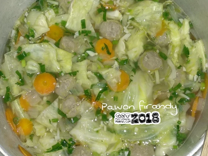 Langkah Gampang Membuat Resep Sop Sayur Pentol Daging simpel yang Bisa Manjain Lidah Anti Ribet, Uenak Banget