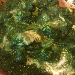 A picture of Palak Paneer w/ Coconut Milk.