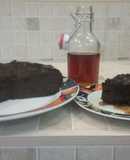 Brownie con sirope de café