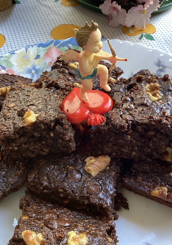 Una foto de Brownies de San Valentín!