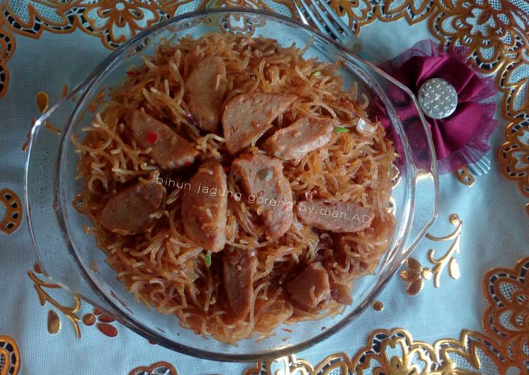 Resep Bihun jagung goreng Anti Gagal