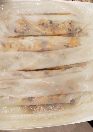Hình của món Bánh cuốn chay (dùng nhân của bánh mì chay).