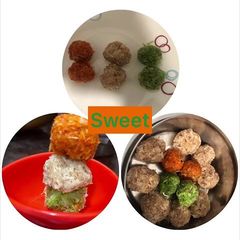 A picture of Coconut ladoo.