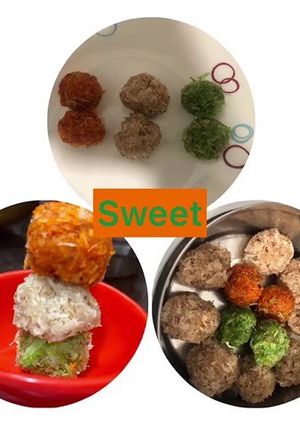 A picture of Coconut ladoo.