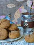 Galletas integrales de canela rellenas con dulce de membrillo🫢
