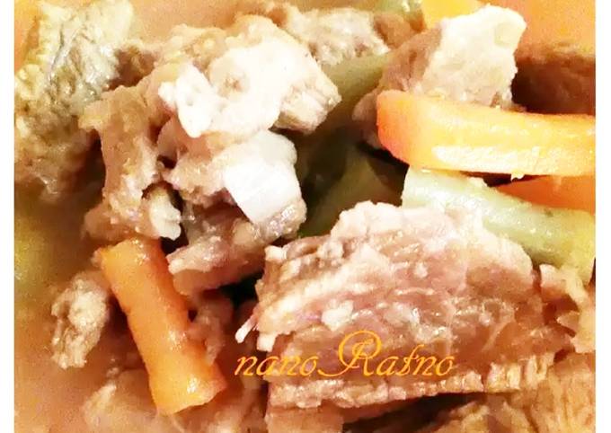 Bagaimana Menyiapkan Asem2 daging sapi Anti Gagal