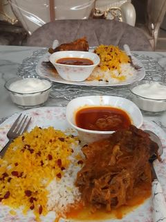 عکسی از دستور چلوگوشت مجلسی