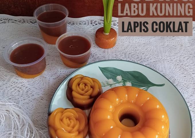 Resep Puding Labu Kuning Lapis Coklat Oleh Eka Prihamdhani Cookpad