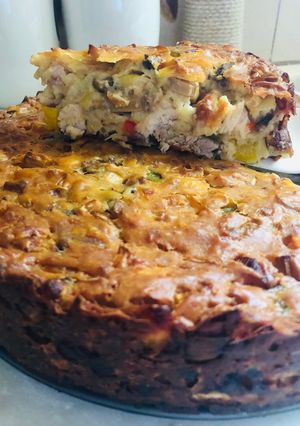 Φωτογραφία της συνταγής Αλμυρό Κέικ με Κοτόπουλο και Λαχανικά!