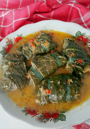Foto resep Buntil daun singkong