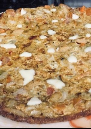 A picture of Memon's fusion omelette.