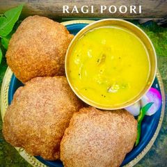 A picture of Moringa Ragi Poori with Seeds.