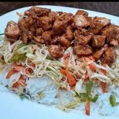 A picture of Singaporean Rice.