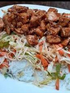 A picture of Singaporean Rice.