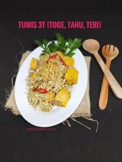 Foto resep Tumis 3T (toge, tahu, teri)