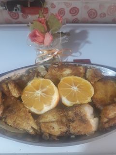 عکسی از دستور ماهی سرخ شده