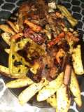 Carne al horno, con papas rústicas THIAGUIN