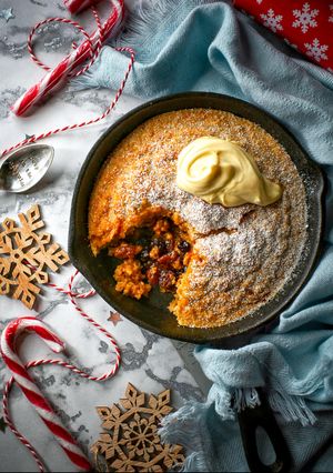 A picture of Festive Mince Pie Baked Proats.