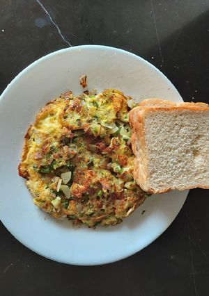 A picture of Spanish omelet.