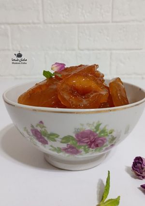 عکسی از دستور مربای سیب شیشه ای