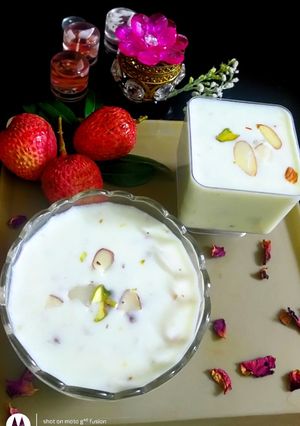 A picture of Lychee Basundi.