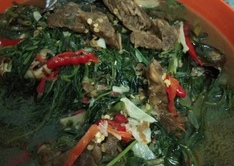 Tumis Kangkung tempe Semangit