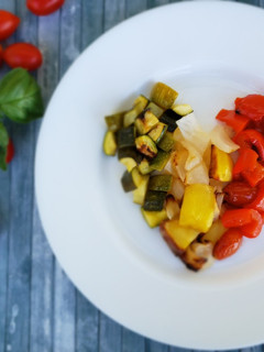 Foto di Caponata al forno tricolore
