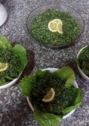 صورة لوصفة تبولة 😋