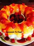 Rosca de fruta con chamoy 🍍🍓🍑🍐🍊🍉