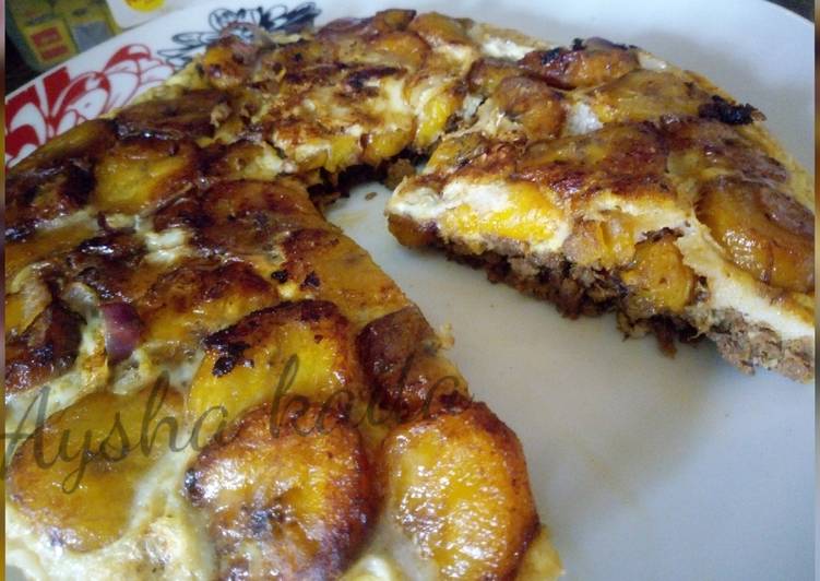 Step-by-Step Guide to Prepare Speedy Meat-plantain fritata | Quick Recipe For Kids
