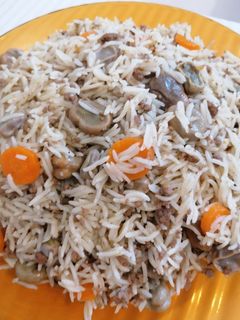 صورة لوصفة رز بالفول