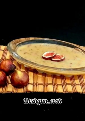 عکسی از دستور فرنی انجیر تازه