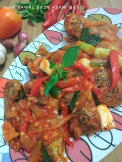 Foto resep Ikan Bawal🐡 saus Asam Manis