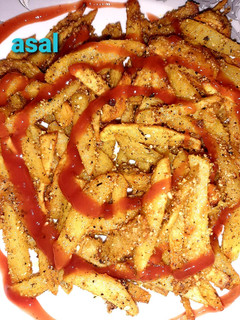عکسی از دستور سیب زمینی سوخاری