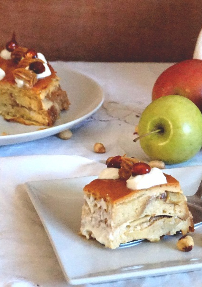 Una foto de Tarantella o pudín de manzana
