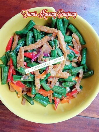 Cara Mudah Menyiapkan Resep Tumis Kacang Panjang Tempe Rebon yang Uenak Anti Ribet, Lezat