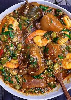 A picture of Excutive Spicy Okra Soup.