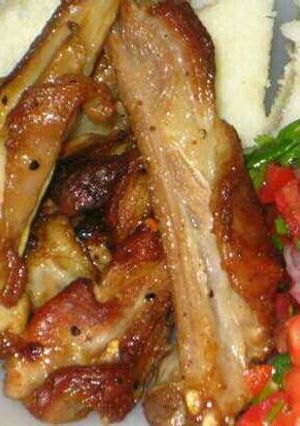 A picture of Roasted lamb leg.