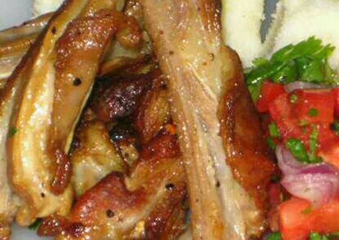 Recipe of Super Quick Homemade Roasted lamb leg