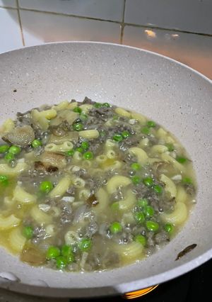 Foto resep [Mpasi BLW] Sup Makaroni Kacang Polong