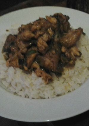 Una foto de El básico arroz con pollo