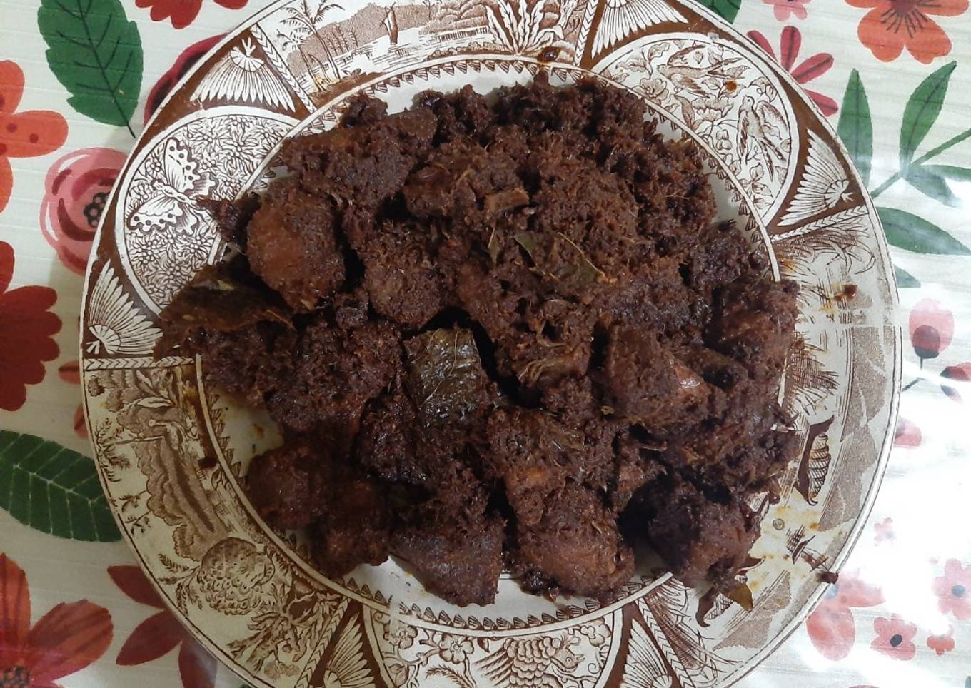 Rendang hitam ala gadis pangandaran 🥰🥰🥰