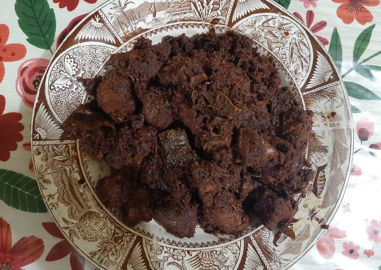 Rendang hitam ala gadis pangandaran π₯°π₯°π₯°